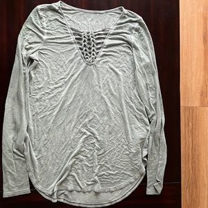 Green American Eagle Outfitters blouse.